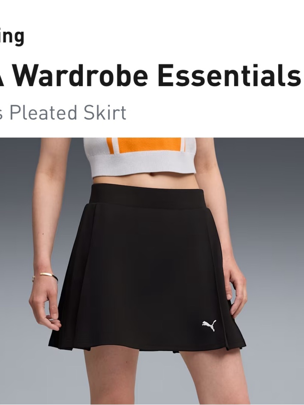 PUMA Wardrobe Essentials Women's Pleated Skirt